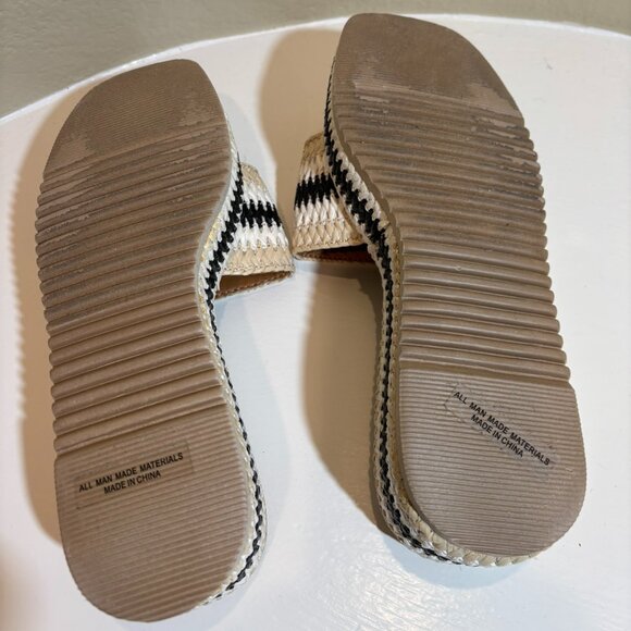 🤎 Dolce Vita Slip-on Summer Ready Woven 2 Inch Heel Shoes Size 9.5 - Picture 7 of 9